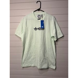 Adidas Mens Victory Tee Green Mist Short Sleeve Graphic T Shirt Size S